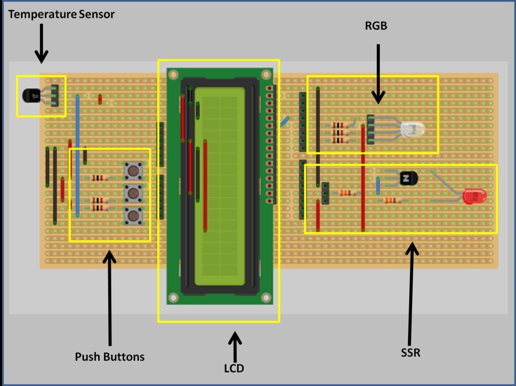 Circuit Sous-vide Arduino Shield