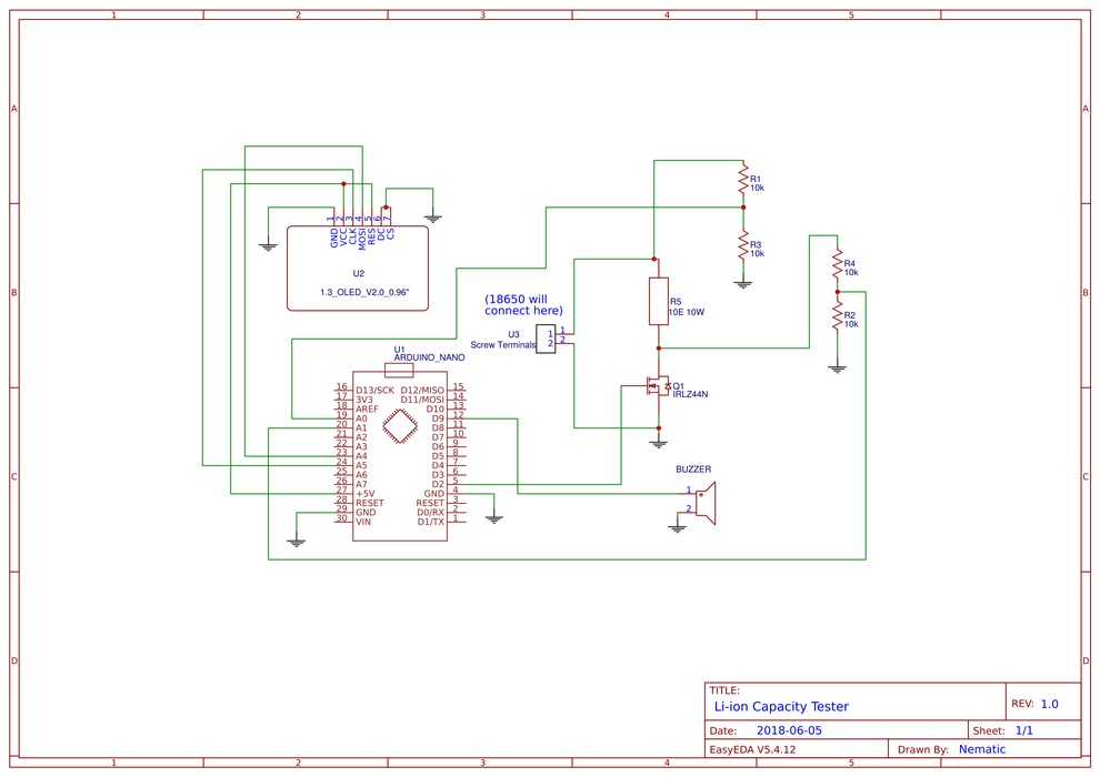 Schematic, Code & Gerber Files DIY Li-ion Capacity Tester!