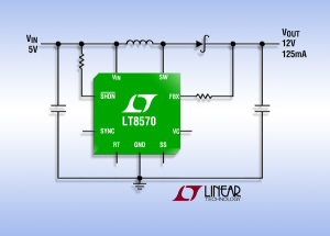 Photo of LT8570 – Boost/SEPIC/Inverting DC/DC Converter with 65V Switch, Soft-Start and Synchronization