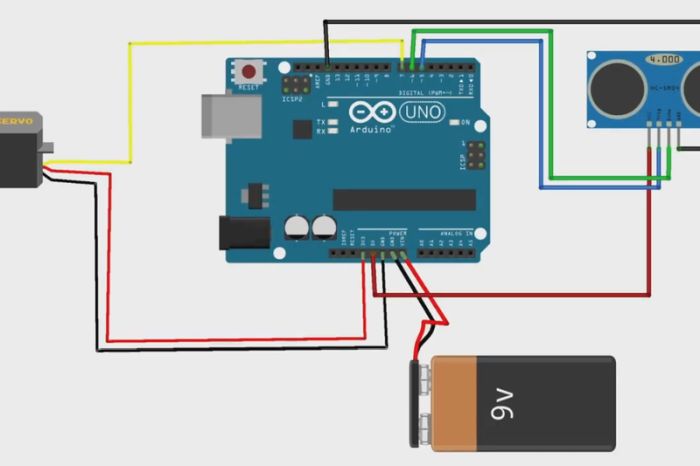 Wiring the Servo Motor Final Task DIY Smart Dustbin With Arduino