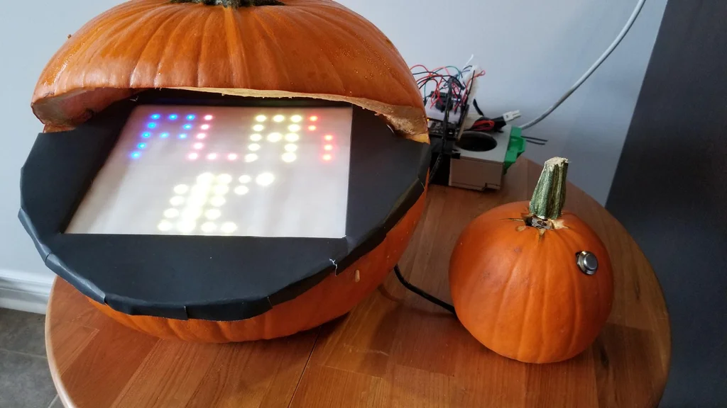 Step 8 Make a Pumpkin Into a Pacman Playing Game Console
