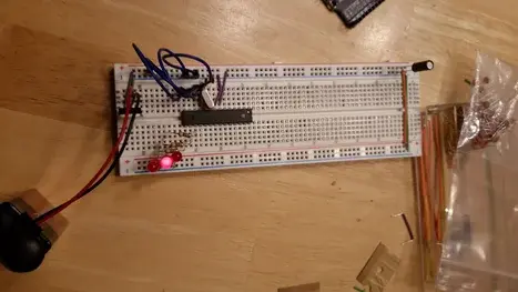 Step 4 From Arduino to DIP Chip on a Bread Board