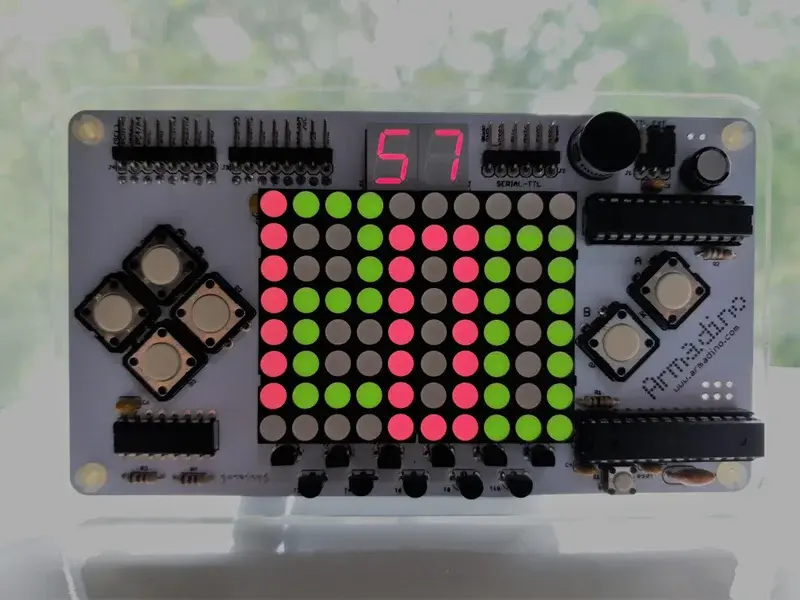 Step 11 Armadino - an Arduino Gameboy, Clock, Electronic Lab, TVout Console and More