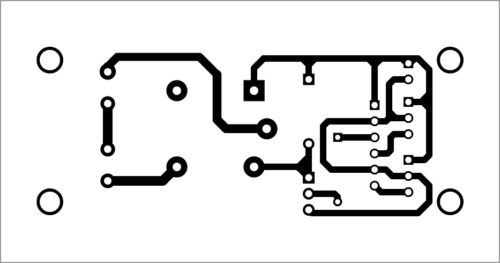 PCB layout for the automated washroom light