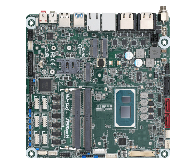 Similar to the STX-1500, this mini-ITX form factor motherboard supports all the Intel CPU variants including Celeron with 64GB DDR4 memory
